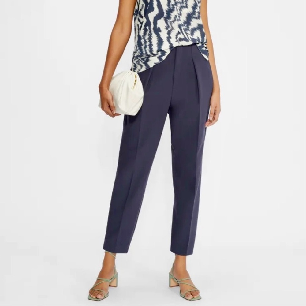 Ted Baker Tapered Balloon Leg Pants Navy Size 3 (8-10) NWT